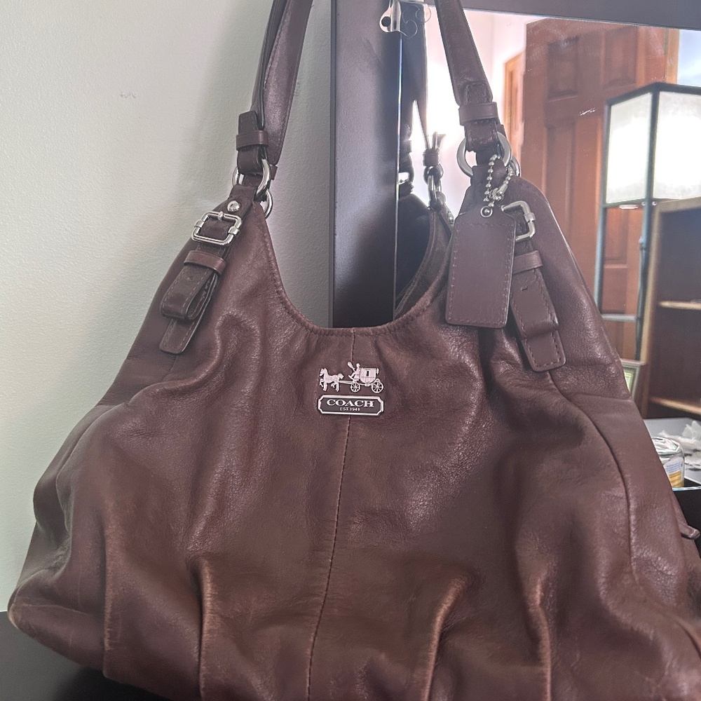 Coach Madison maggie mahogany bag